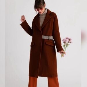 Petite studio coat